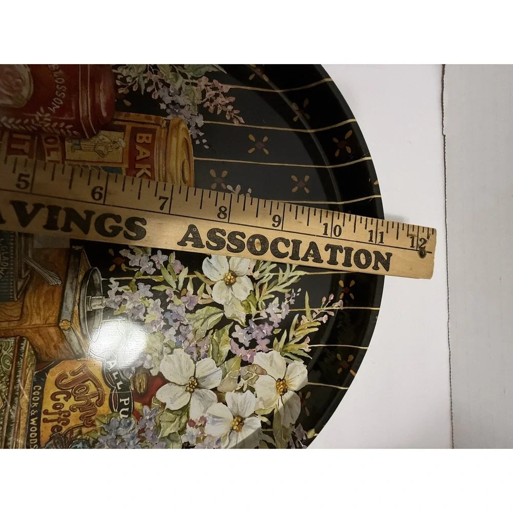 Vintage Giftco Inc Tin Floral Baking Theme‎ Tray 11.5
